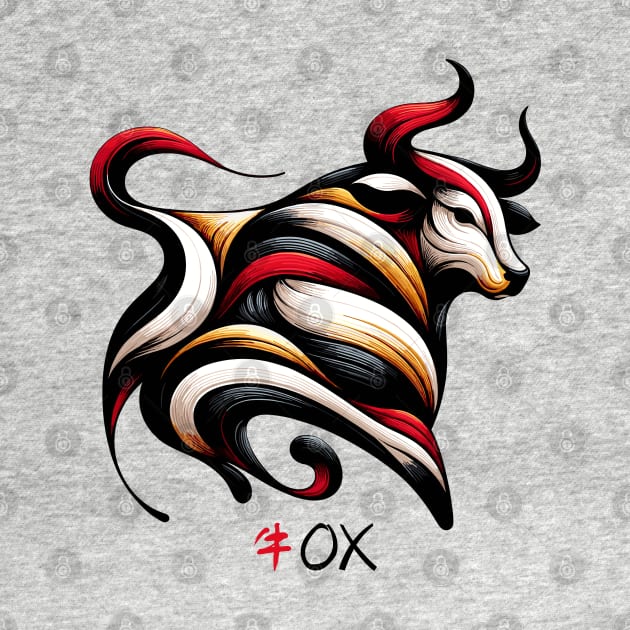 Ox Zodiac Sign by 2HivelysArt